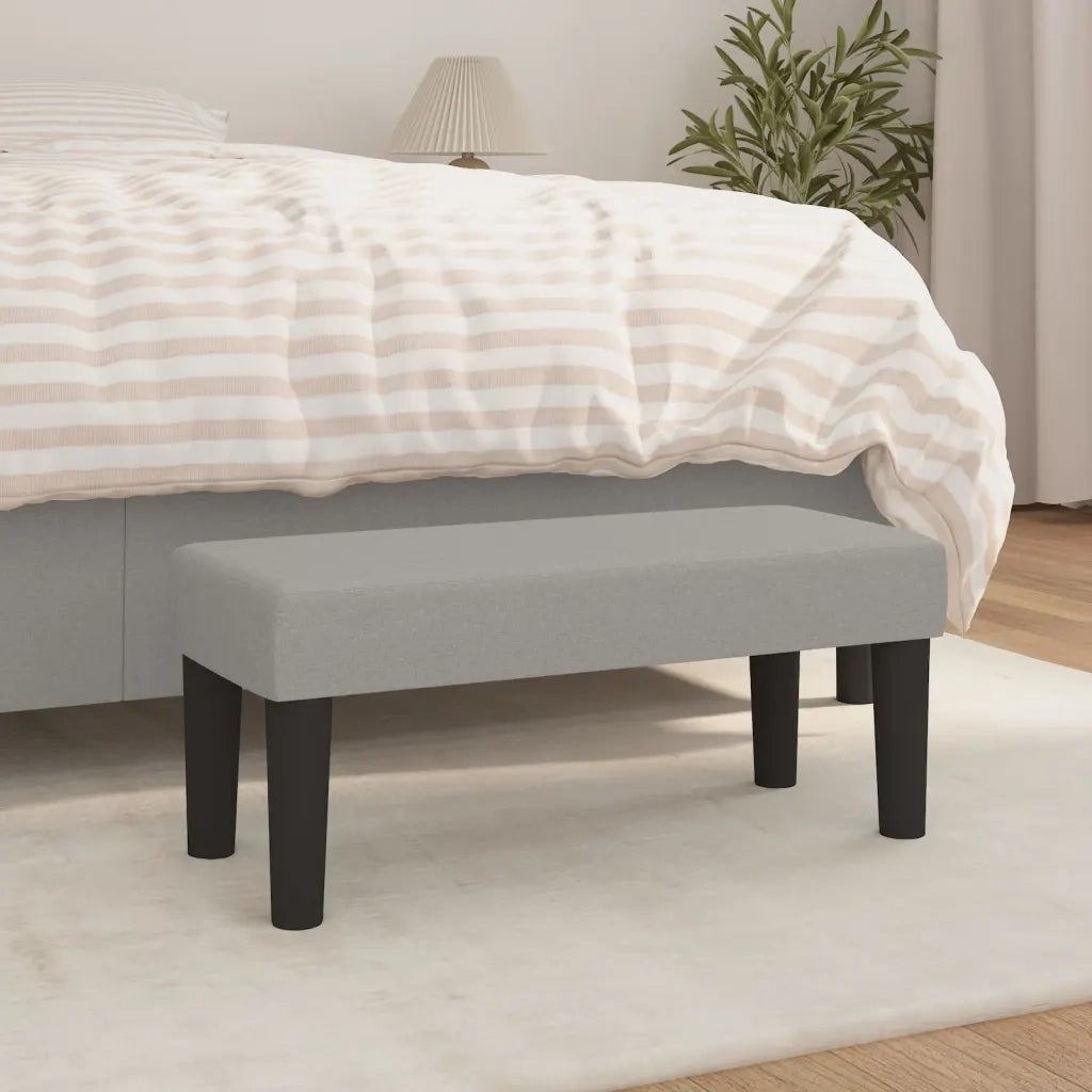 Panca Grigio Chiaro 70x30x30 cm in Tessuto CFW4912935