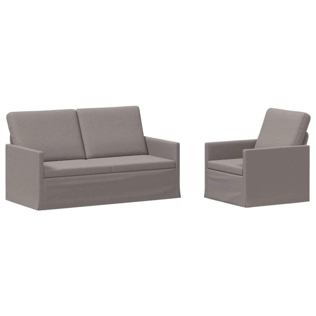 Set di divani 2 pcs Tortora Tessuto 3433154