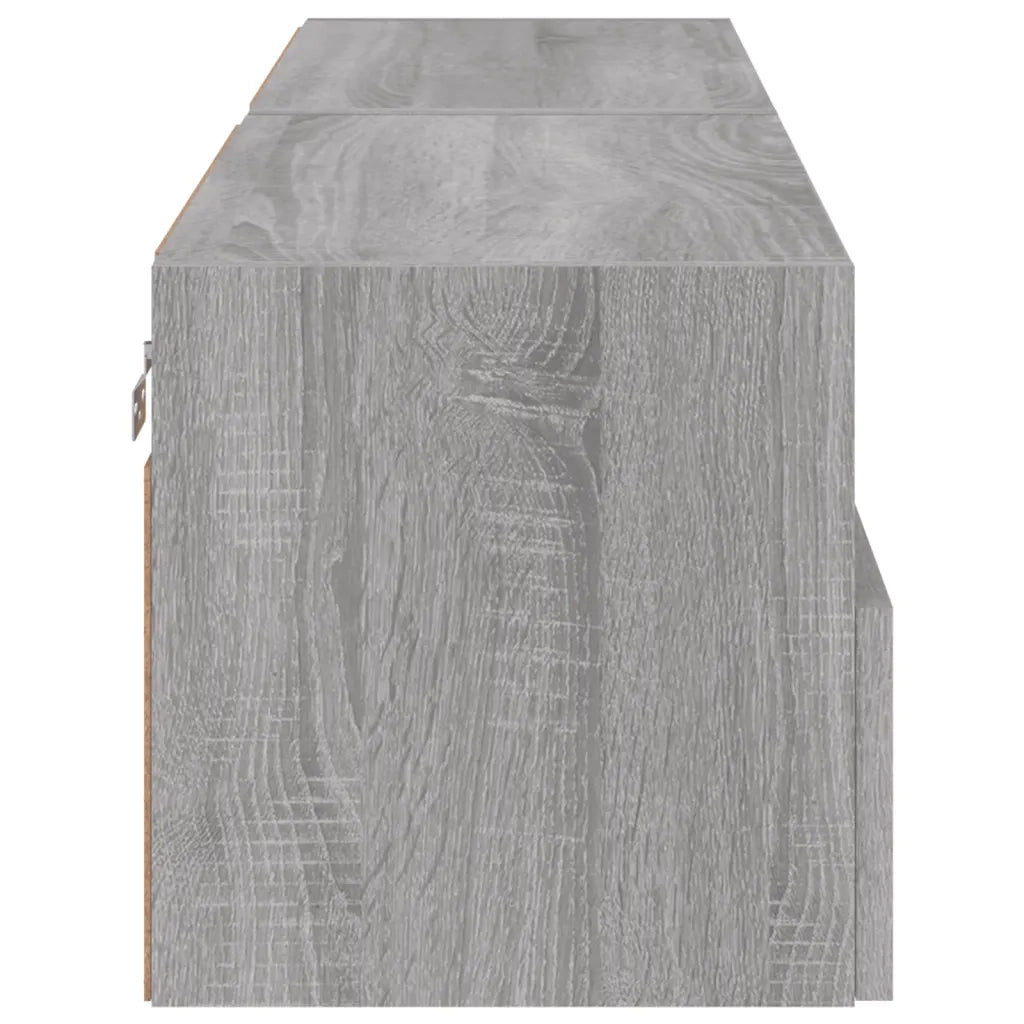 Mobili TV Muro 2pz | Armadietto TV | Mobile Porta TV Grigio Sonoma 60x30x30 cm Legno Multistrato