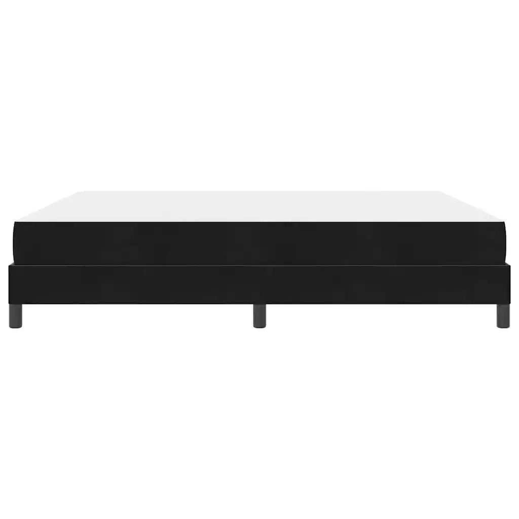 Letto a molle con materasso Nero 180 x 200 cm Tessuto 3398709
