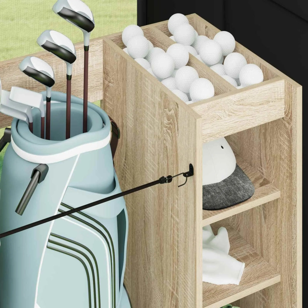 Armadio per Golf con ruota Rovere Sonoma 90 x 45 x 98 cm 899465