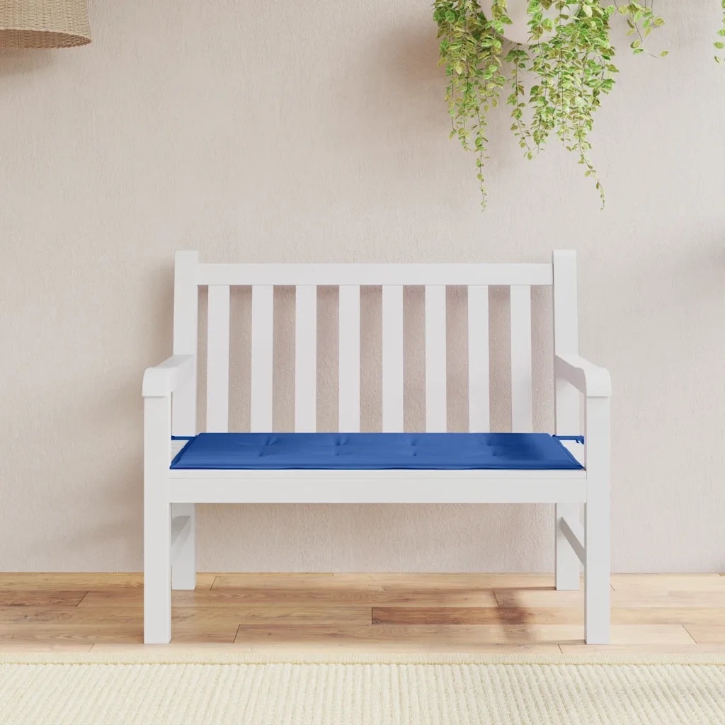 Cuscino per Panca-Cuscini per panchina Blu Reale 100x50x3 cm in Tessuto Oxford
