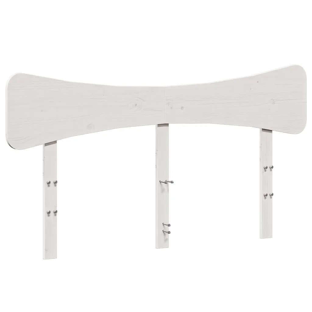 Testiera-Testata-Testiera Decorativa Bianca 150 cm in Legno Massello di Pino