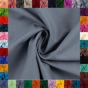 Stoffa di cotone HEIDE, Swafing, 42 colori omogenei, omogeneo, 100% cotone, coupon, Oeko-TEX Standard 100 (grigio, 1 m)