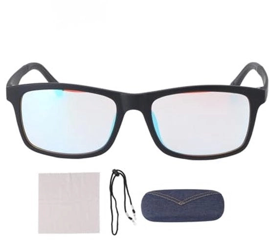 Cancro Chirurgico Verbetterato Viso - Hars/TR90 - Incluso Etui/Brillendoekje - Corda Antiscivolo per Occhiali - Resistente agli Urto - Protezione UV/UVB - Occhiali con Funzione di Correzione della Colorazione