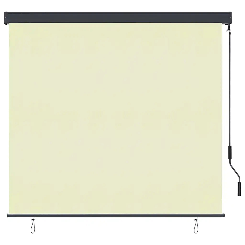 Tenda a rullo-Tenda avvolgibile Crema 180 x 250 cm Tessuto e Alluminio