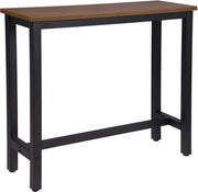 Pannello per Barba Quadrato - Pannello per Barba per Interno e Esterno - Metallo e Legno - Nero/Scuro Rovere, 120 x 40 x 100