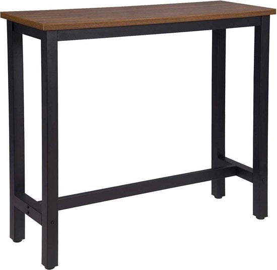 Pannello per Barba Quadrato - Pannello per Barba per Interno e Esterno - Metallo e Legno - Nero/Scuro Rovere, 120 x 40 x 100