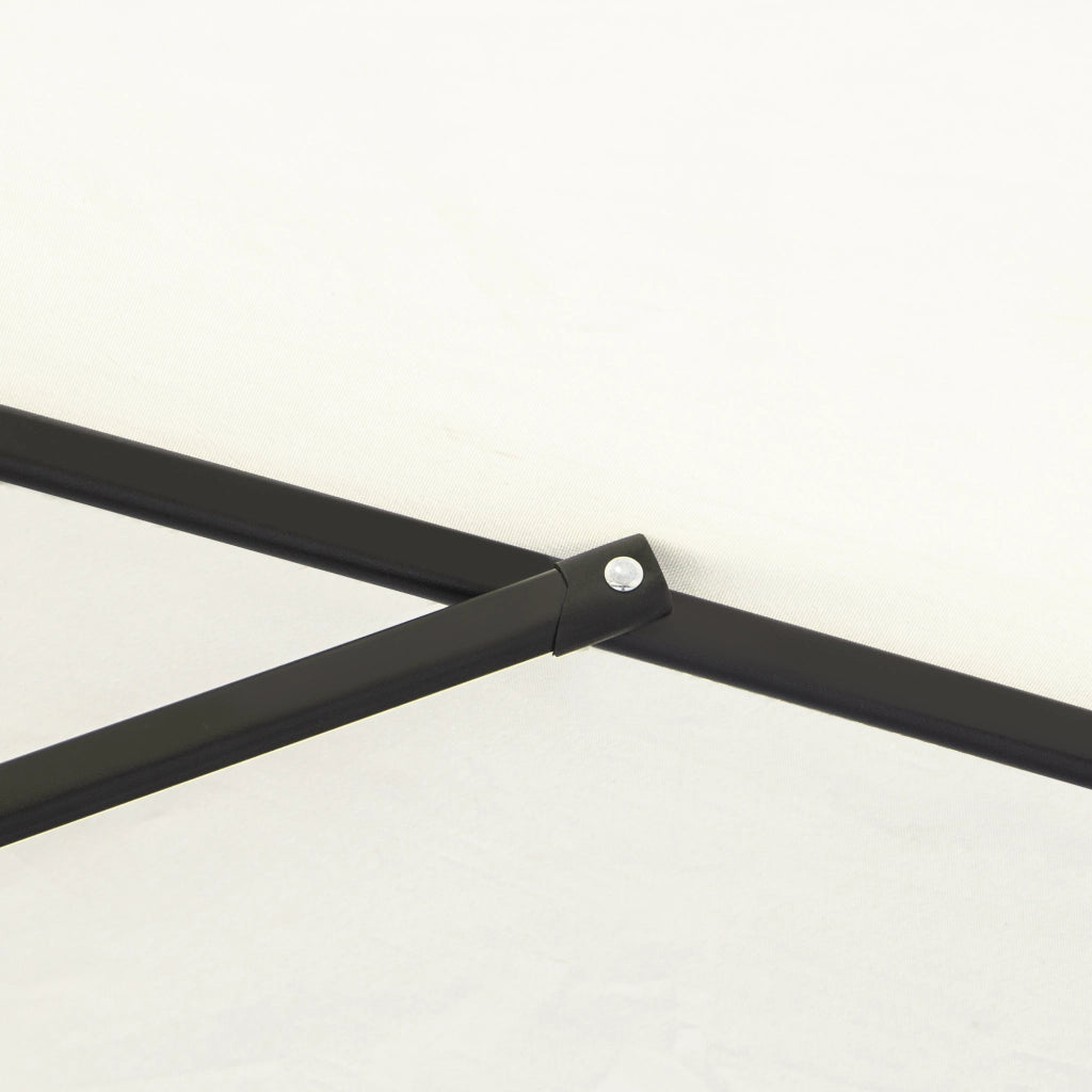 Ombrellone articolato Parasole da giardino con manovella 2.6 m Alu Polyester 180/㎡ Beige ideale per giardino e patio