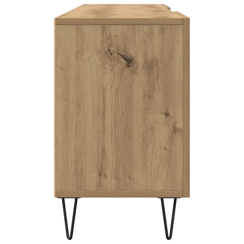 Mobile Porta TV Rovere Artigianale 150x30x50cm in Truciolato 857327