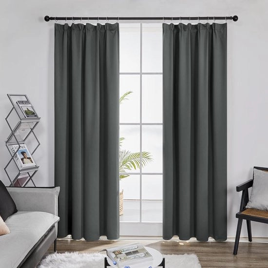Pannelli di oscuramento pieghevoli 140x240 cm Grigio scuro, Isolanti termici per Camera da letto e Salotto (2 pezzi)