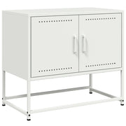 Mobile TV | Armadietto TV | Mobile Porta TV Bianco 68,5x39x60,5 cm in Acciaio