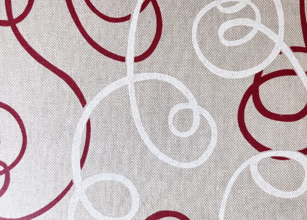 Tovaglia Per Salotto Cucina In Miros Misto Cotone Made In Italy Penelope RP - 140x240 - Bordeaux