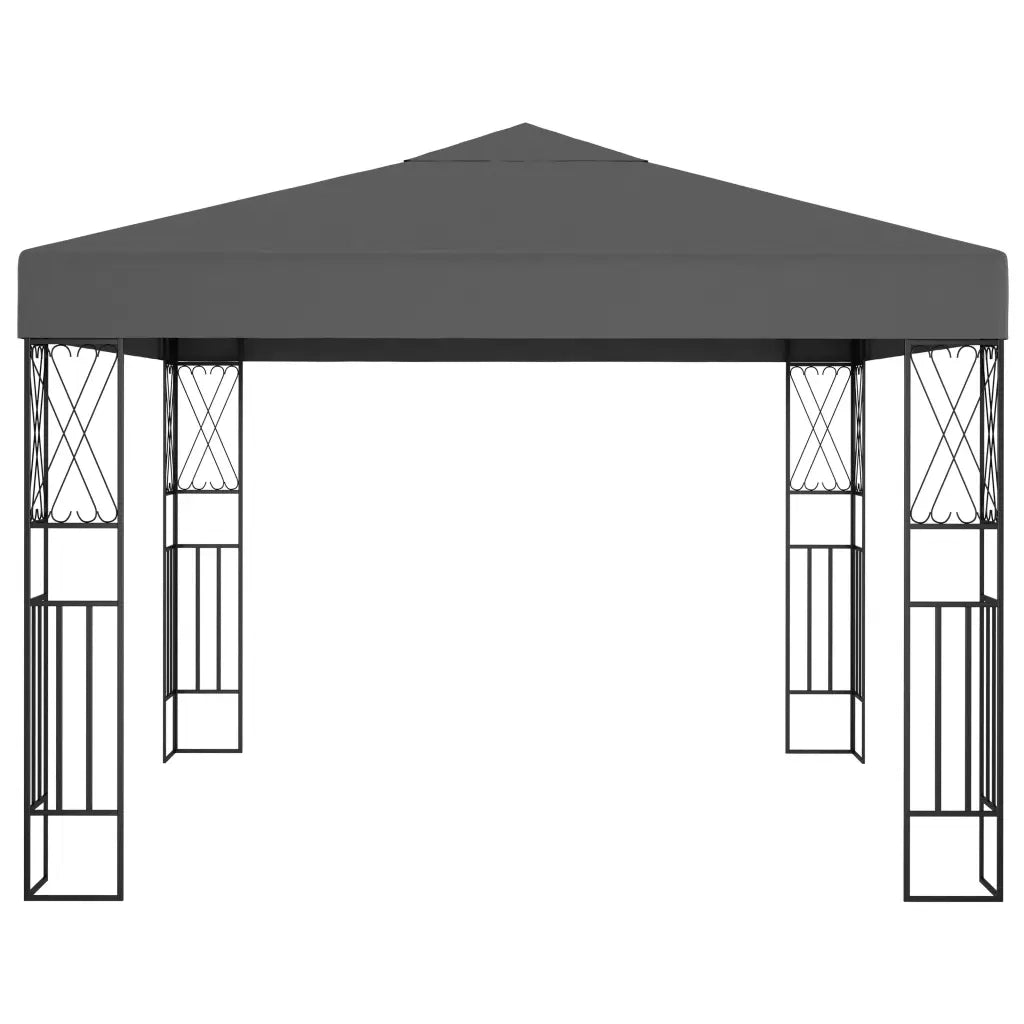 Gazebo 3x3 m Antracite in Tessuto cod mxl 70830