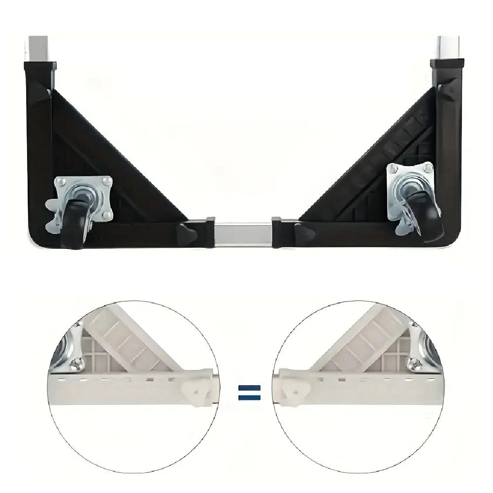 Base Supporto Regolabile per Lavatrice Lavastoviglie Elettrodomestici 4 Ruote