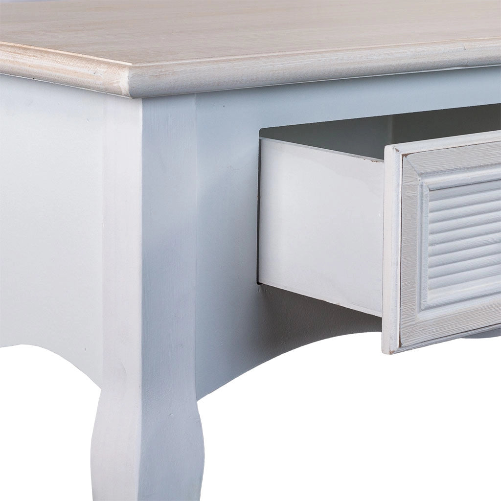 Mobile da ingresso in legno con 3 cassetti 120x40x78