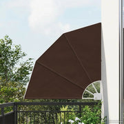 Schermo di Privacy per Balcone 115 x 115 cm Poliestere Marrone 42037163