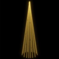 Albero di Natale Pennone Bianco Caldo 1134 LED 800 cm 343530