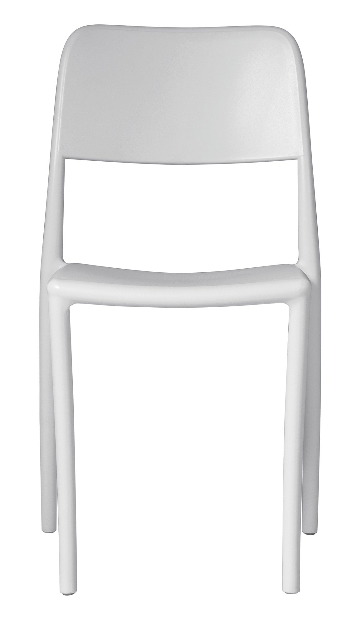 Sedia Impilabile da Giardino 44x53x83 cm in Polipropilene Bianca