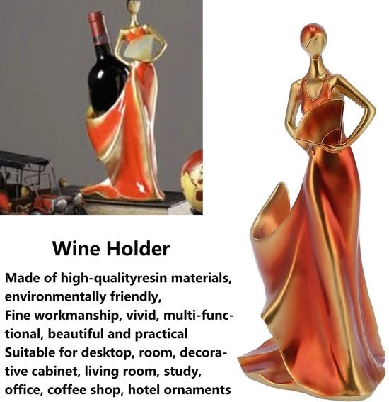 Supporto Vini Elevato - Decorativo - Materiale Kunsthar - Per Cucina/Sala da Pranzo/Bar - Progetto Unico - Stabile e Portatile - Supporto Vini Decorativo