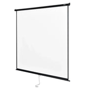 Schermo di proiezione avvolgibile con telaio in acciaio 113 pollici (203 x 203 cm) poliestere e PVC 03_0001638