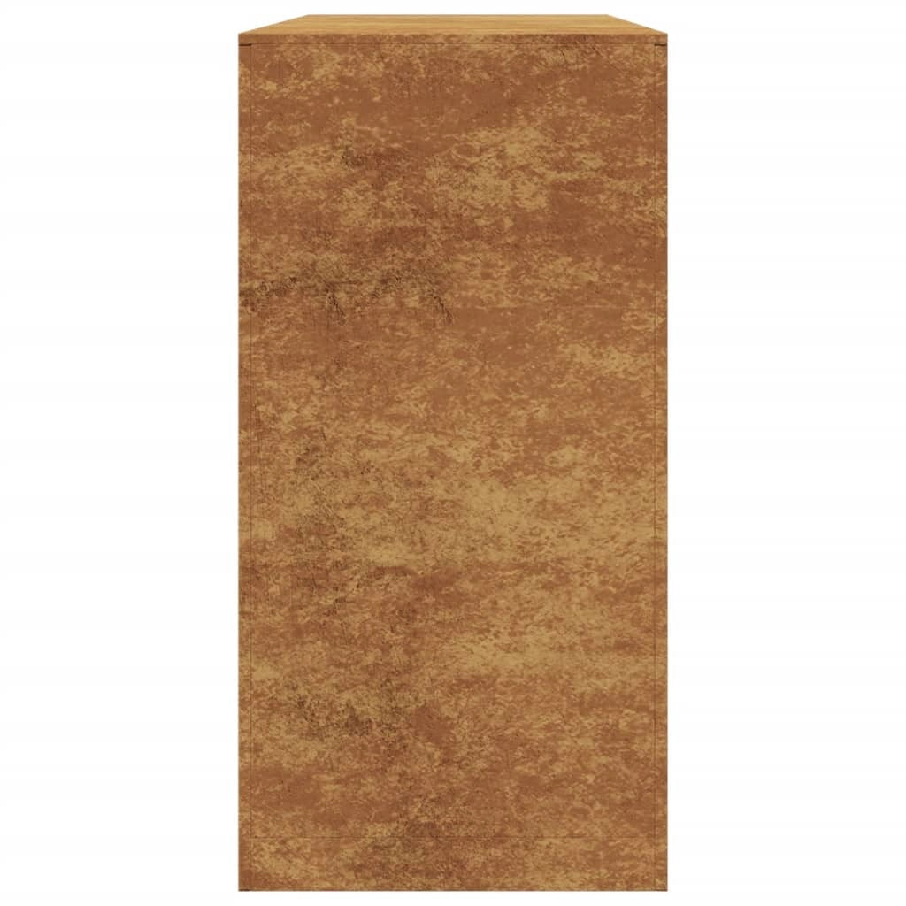 Portalegna 100 x 40 x 80 cm Acciaio Corten Marrone 02_0043702