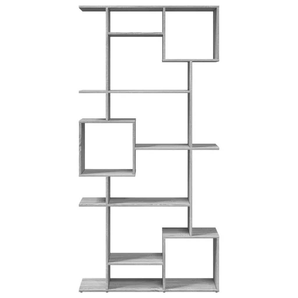 Libreria-Scaffale per Libri-Mobile di Stoccaggio Grigio Sonoma 92x29x188 cm in Legno Multistrato
