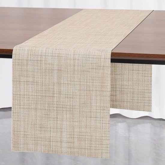 Tavolo da giardino in PVC isolante, idrorepellente, lavabile, 40 x 240 cm (giallo)