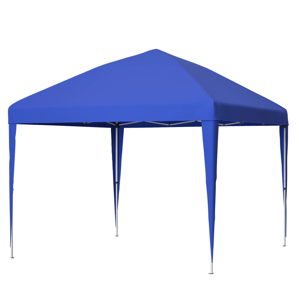 Gazebo 3x3m Pop-up Gazebo pieghevole regolabile in altezza Gazebo da giardino con 4 sacchi di sabbia e borsa da trasporto (blu)