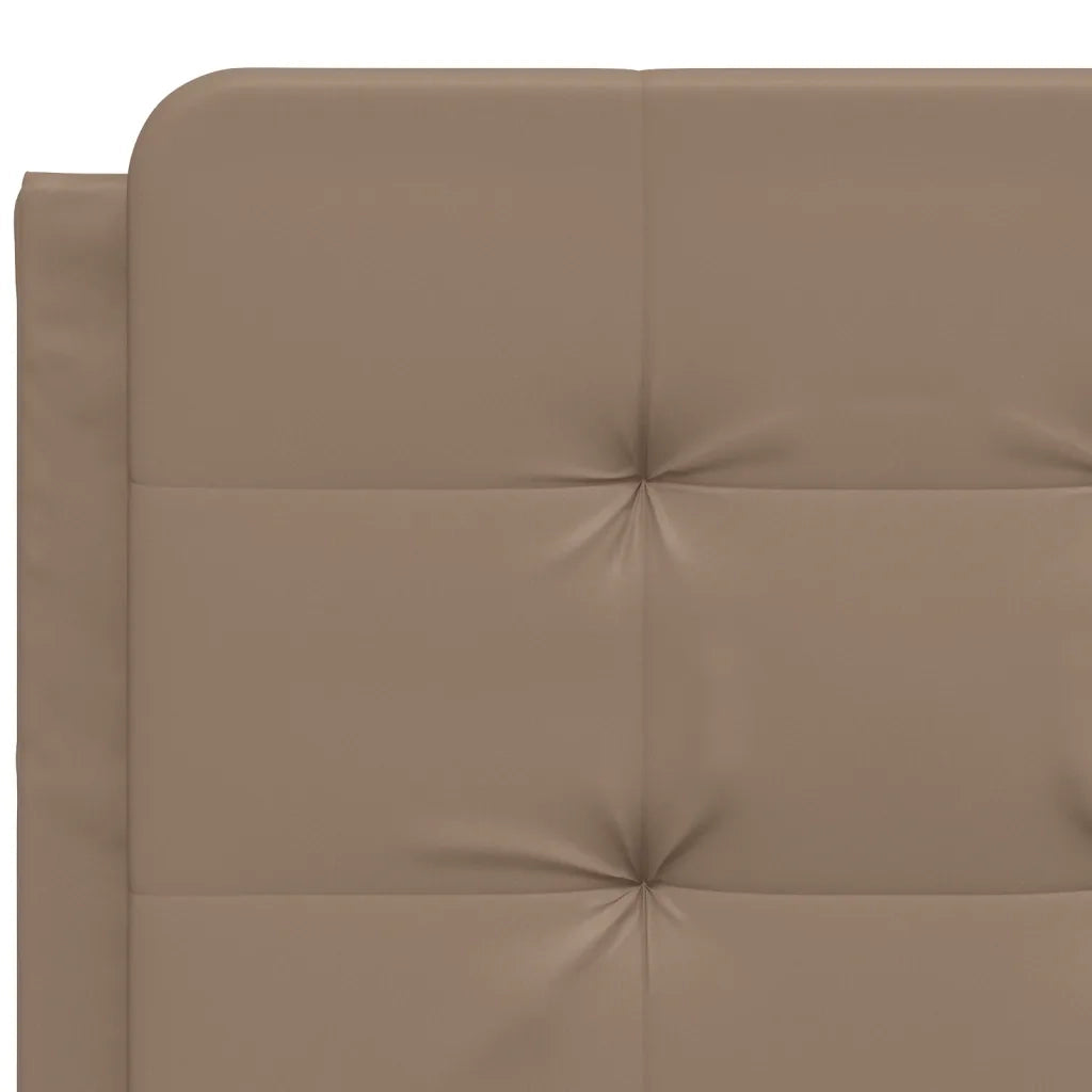 Letto con Materasso Cappuccino 140x190cm Similpelle