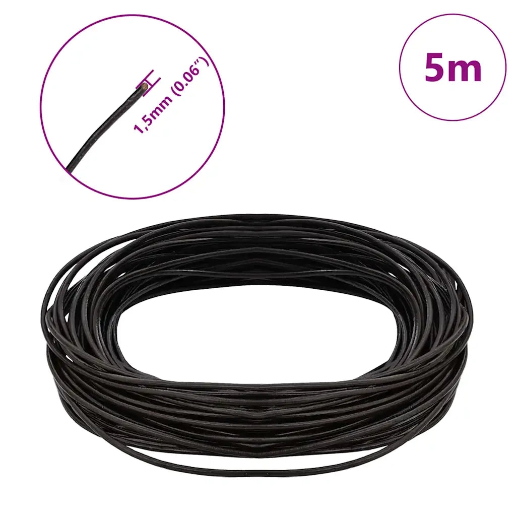 Cordino in Pelle Marrone Scuro ?1,5 mm x 5 m Pelle CFW3042749