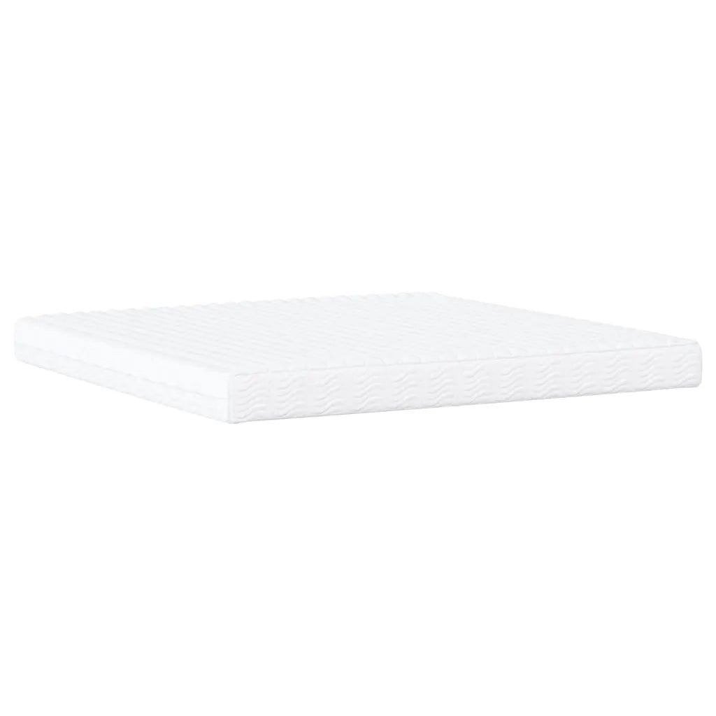Letto con Materasso Dover Bianco 200x200cm in Similpelle 3208478