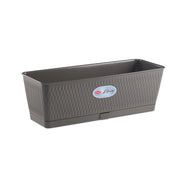 BALCONETTA RETTANGOLARE 'LIBERTY' lt.9 - grafite  - STEFANPLAST