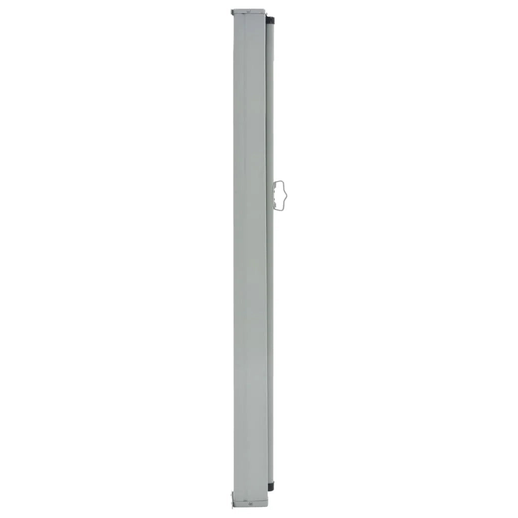 Tenda da sole laterale retrattile/schermo privacy per patio giardino terrazza balcone 80 x 300 cm grigio 02_0007396
