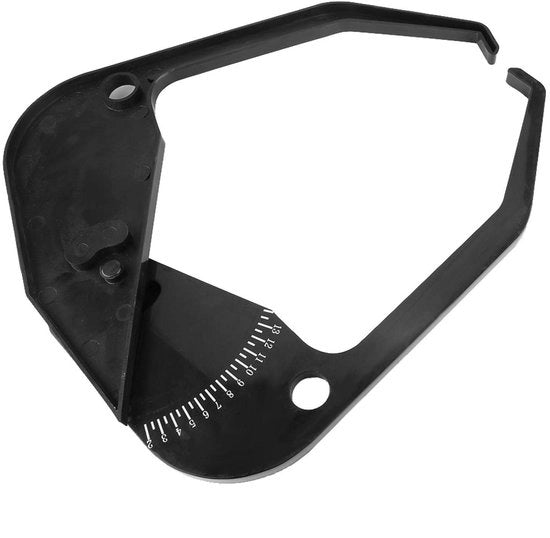 Scarico pneumatici - Materiale ABS di alta qualità - Nero - Portatile - Facile da leggere - Adatto per ruote - Misura ruota