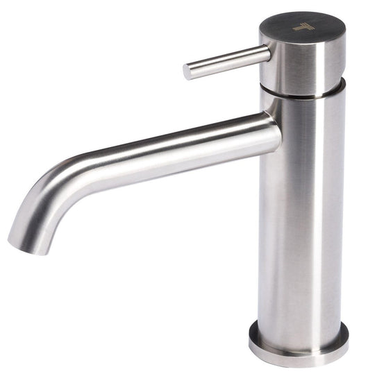 Rubinetto Miscelatore Monocomando Lavabo senza Scarico in Acciaio Inox Satinato Nilo