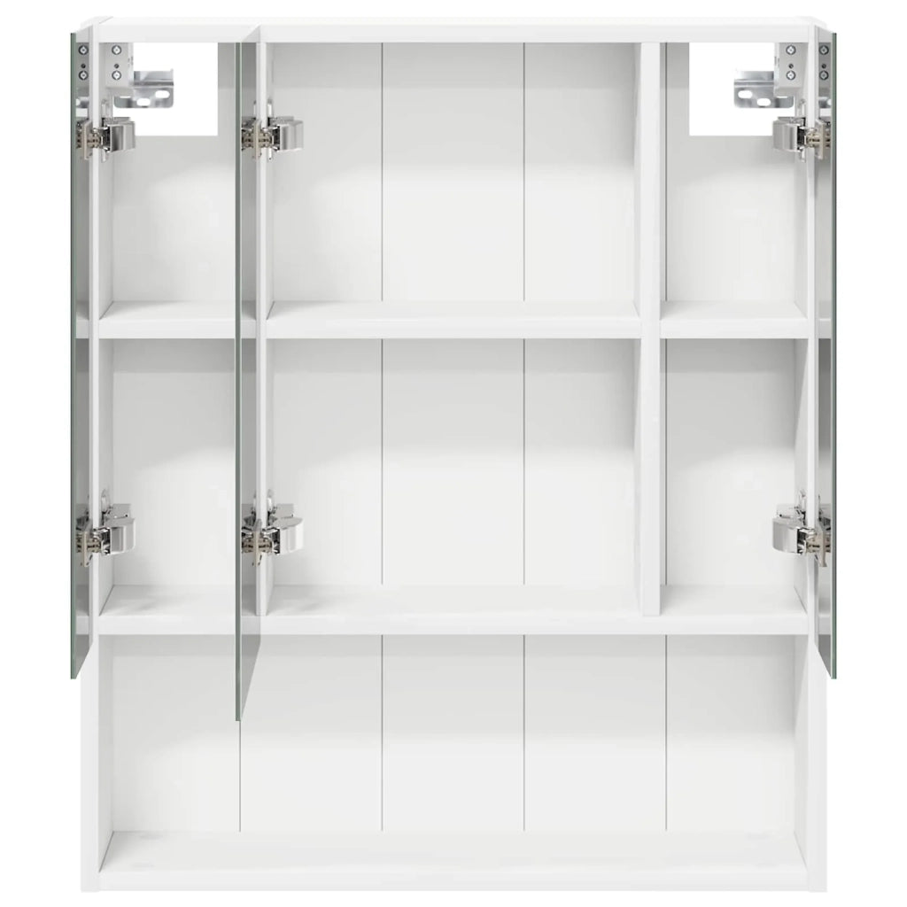 Mobiletto per specchio da bagno Bianco 60 x 14.5 x 70 cm