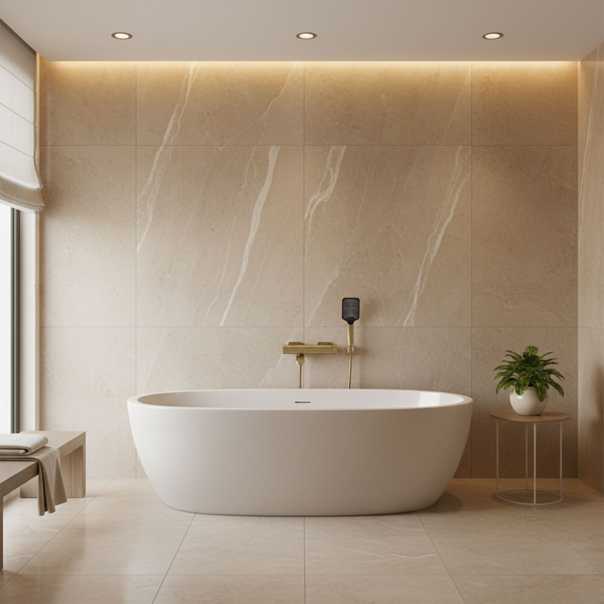 Rubinetto Da Vasca Rea Arlo Gold Brush