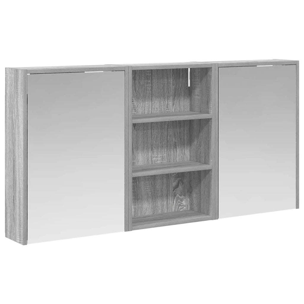 Set di Armadi da Bagno con lo scaffale 3 pcs 126 x 16 x 62.5 cm 3403829