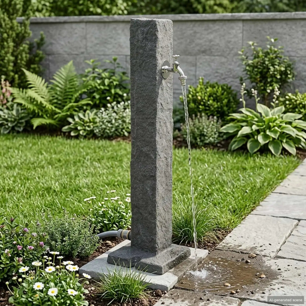 Tanker da giardino Antracite 26 x 26 x 98 cm PE 42033399