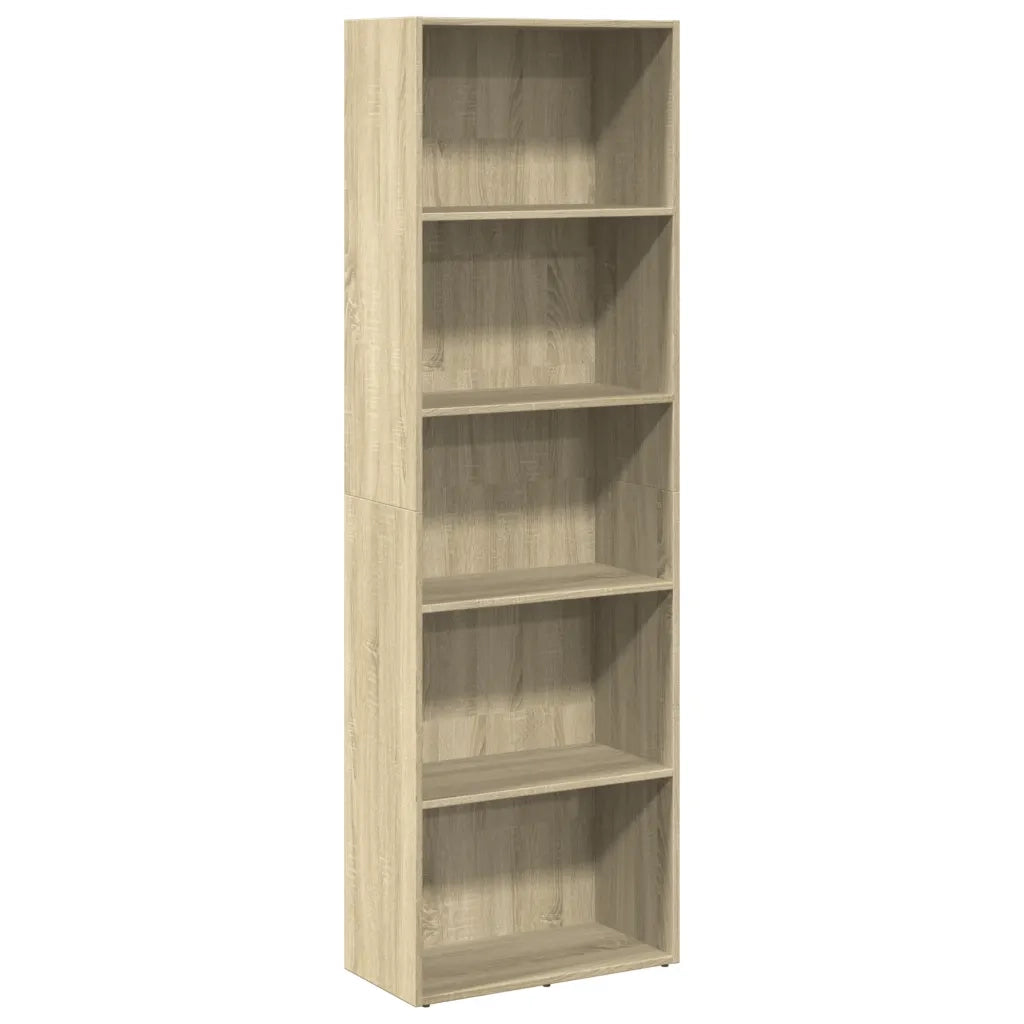 Libreria Rovere Sonoma 60x30x189 cm in Legno Multistrato 857919