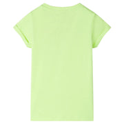 Maglietta per Bambini Giallo Neon 140 11178