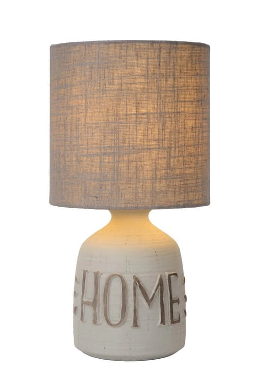 Lampada da tavolo Lucide Cosby grigia E14 40W H32,5cm
