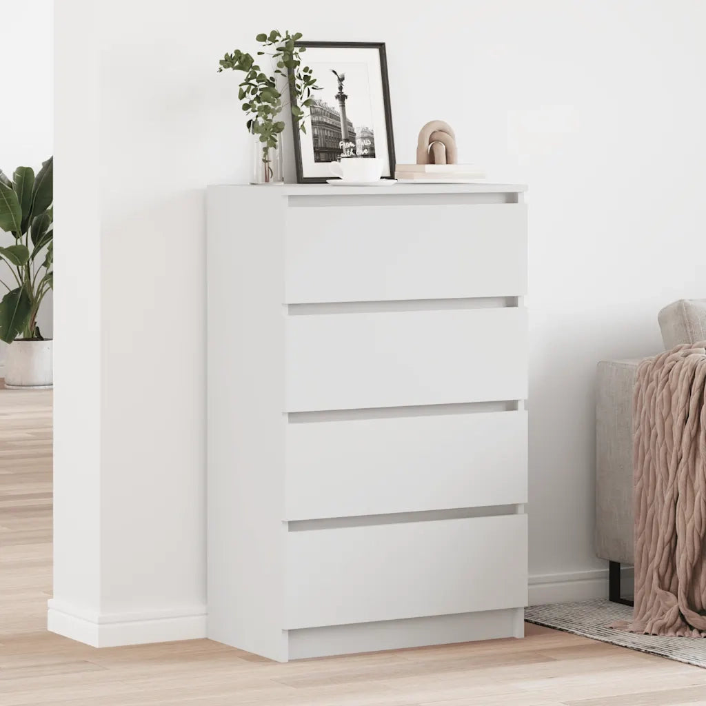 Credenza | Madia | Buffet da pranzo | Armadio da pranzo Bianca 60x35x98,5 cm in Legno Multistrato