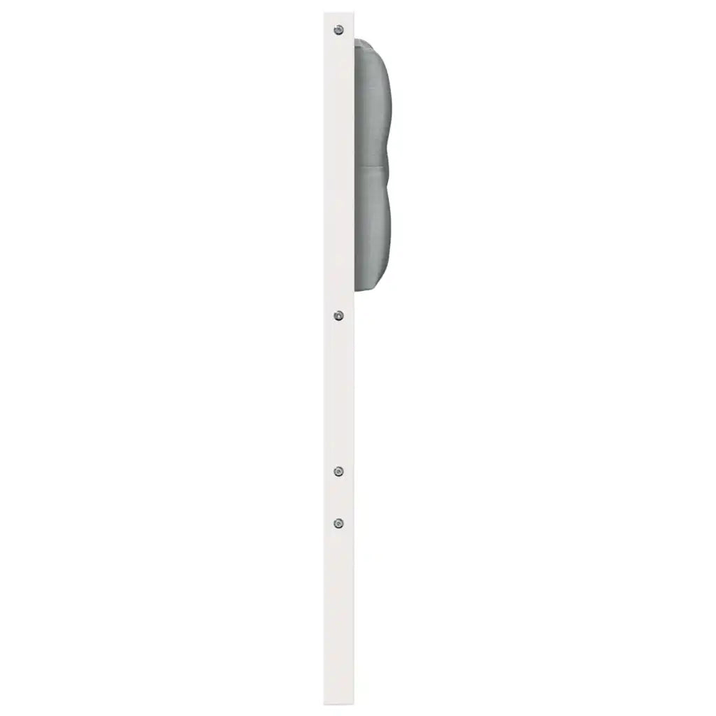 Testiera-Testiera con Cuscini Bianco e grigio chiaro 75 cm Legno di pino massello