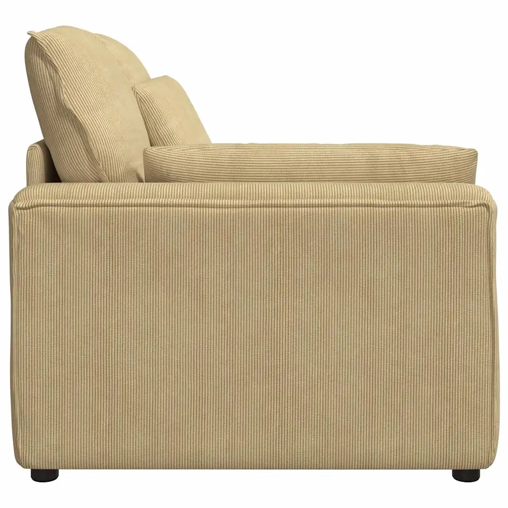 Modulo Terminale Bracciolo Divano Modulare con Cuscini Verde Grigio 100 cm 4104411