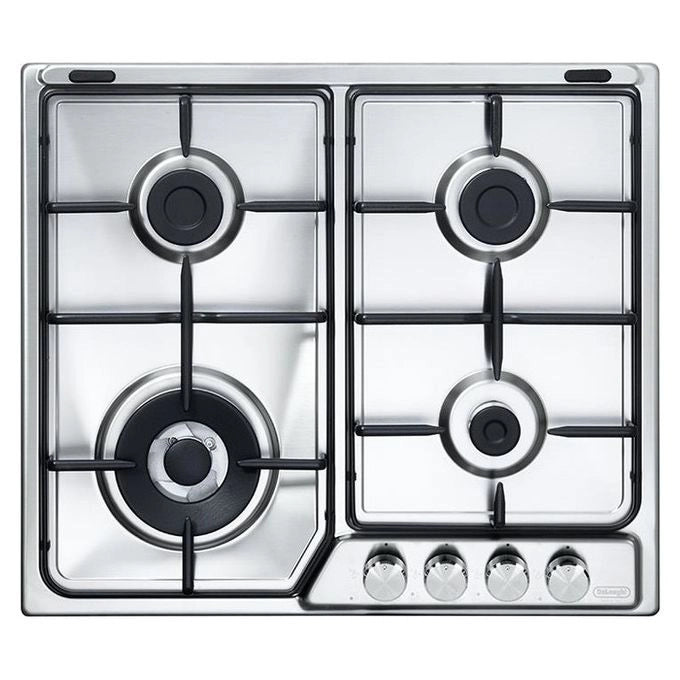 De’Longhi IF 46 ASDV SP N piano cottura Stainless steel Da incasso 58 cm Gas 4 Fornello(i)