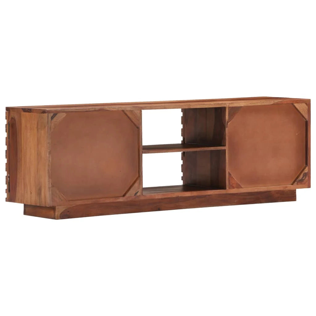 Mobile TV TV buffet dal design pratico 120 cm in legno massello di sheesham 2502060