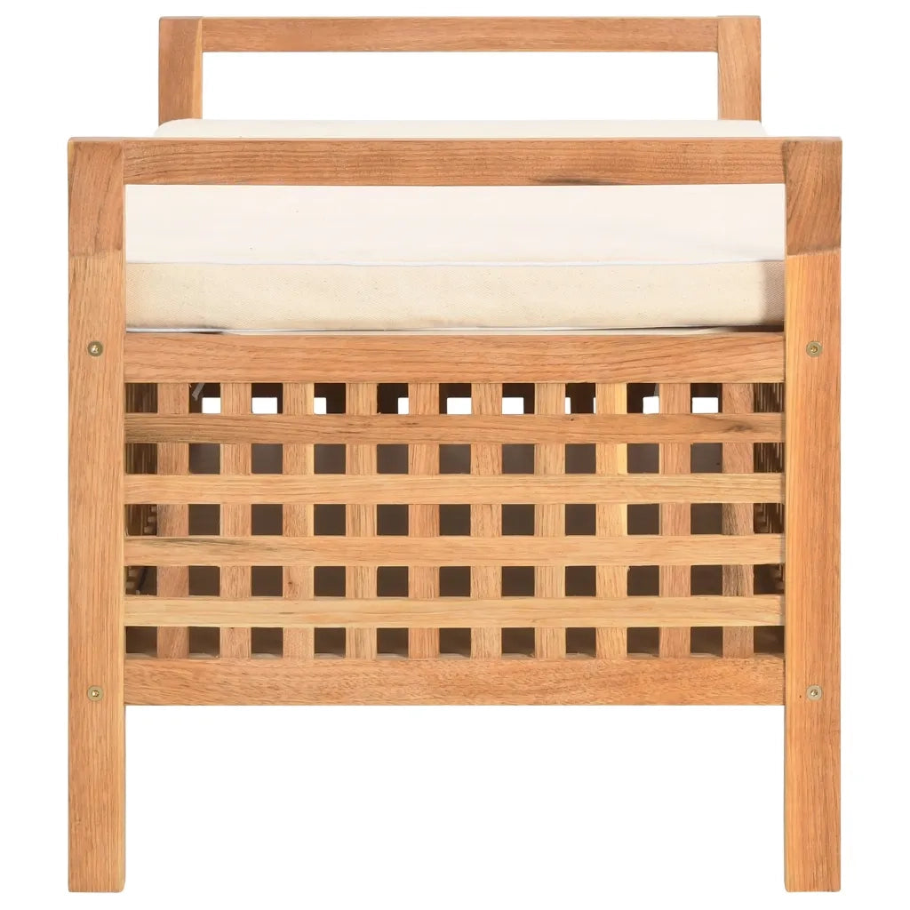 Cassapanca 93x49x49 cm in Legno Massello di Noce cod mxl 71244