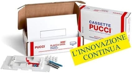 KIT SARA MONO TASTO TELAIO + PLACCA CM.33  Sp.1,2 Bianca     PUCCI